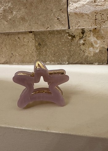 Lila renkli yıldız şekilli Saç Tokası - Görsel 2