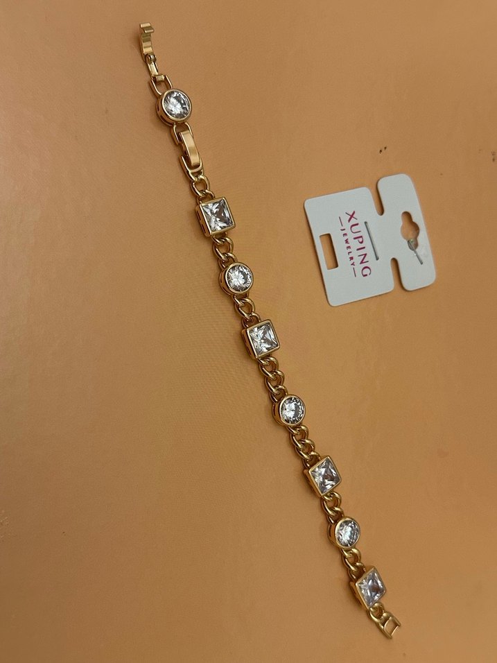 Xuping Zincir Detaylı Vintage Rosegold Bileklik - Görsel 2