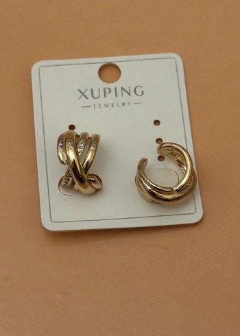 Xuping Altın Renk Mini Kıkırdak Küpe - Görsel 2