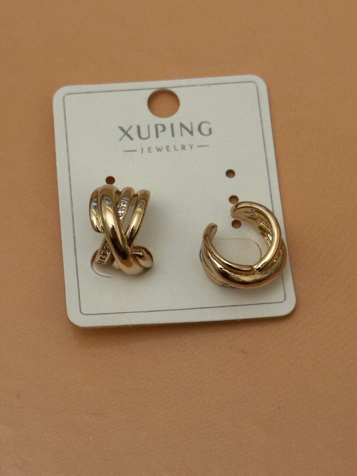 Xuping Altın Renk Mini Kıkırdak Küpe - Görsel 2