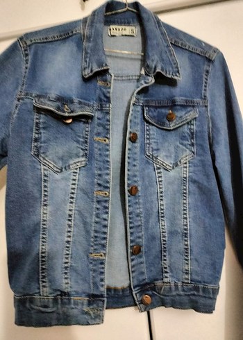 Mavi Düğmeli Kadın Denim Ceket - Görsel 2