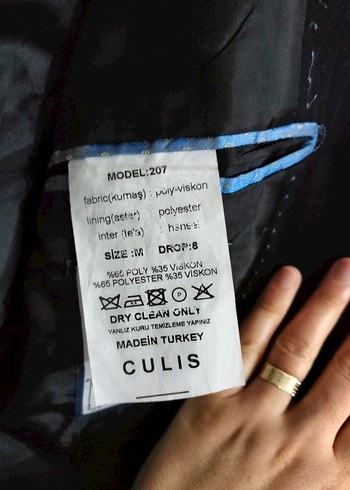 Düğmeli Siyah Erkek Ceket - Görsel 4