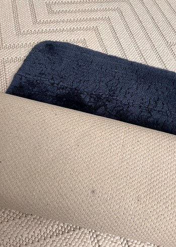 Beden mavi Renk Elart Koyu Mavi Banyo Paspası Seti