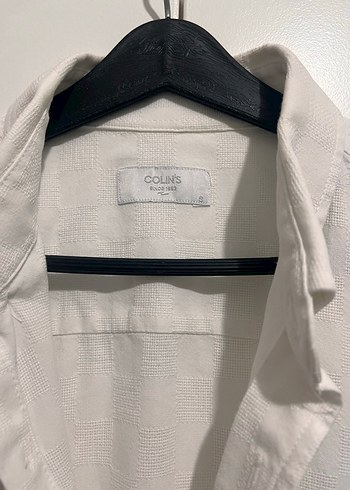 Erkek Keten Beyaz Kısa Kollu Gömlek - Görsel 3