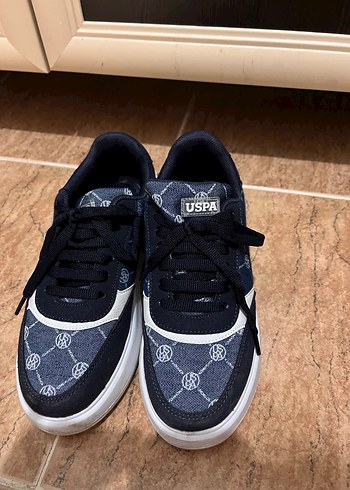 U.S. Polo Assn. Kadın Lacivert Dolgu Topuklu Spor Ayakkabı - Görsel 2