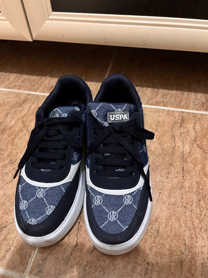 U.S. Polo Assn. Kadın Lacivert Dolgu Topuklu Spor Ayakkabı - Görsel 2