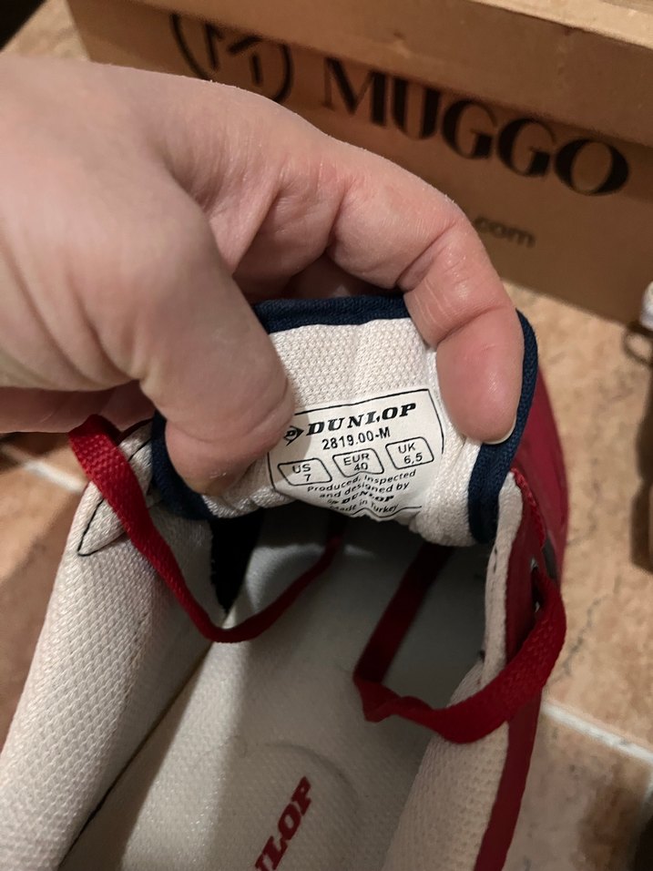 Erkek  Kırmızı Spor Ayakkabı Velcro Detaylı - Görsel 4