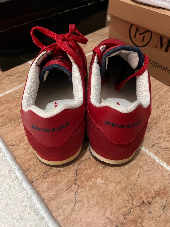 Erkek  Kırmızı Spor Ayakkabı Velcro Detaylı - Görsel 2