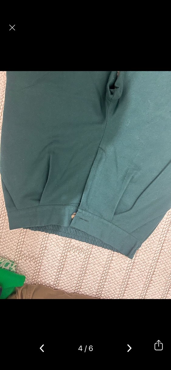 Yeşil Pilili Kadın Kumaş Pantolon - Görsel 2