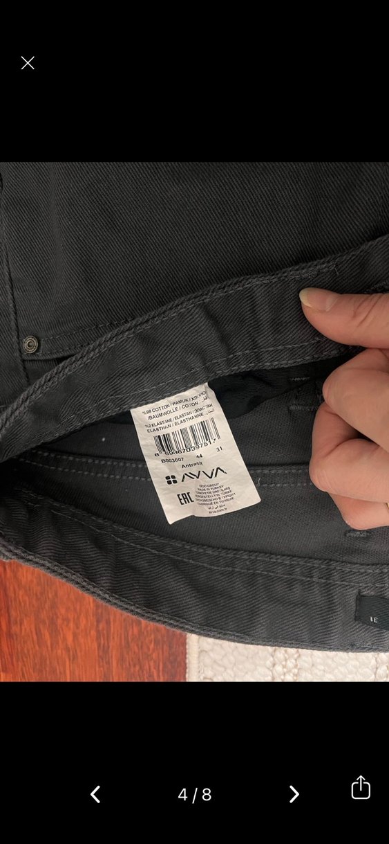 Gri Regular Fit Denim Kemerli Erkek Pantolon - Görsel 5