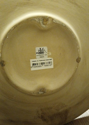 Tepehom Parlak Turkuaz Bohem Tabak - Görsel 3