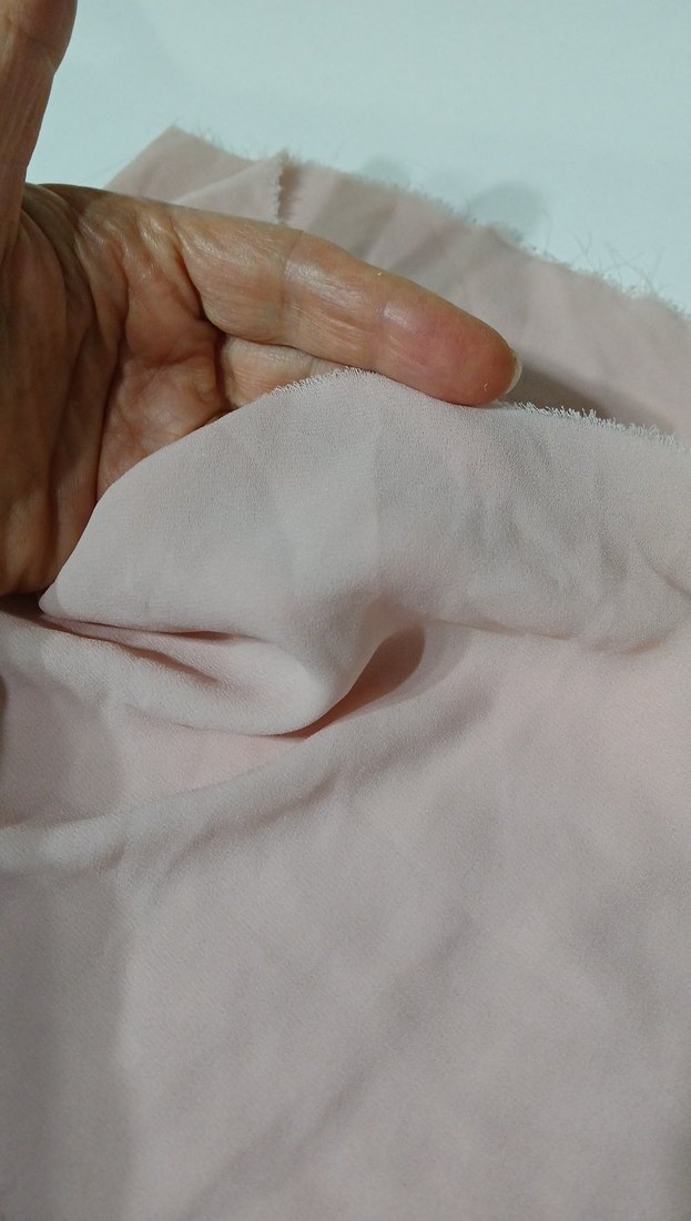 açık soft pembe şifon kumas. Gömleklik - Görsel 3