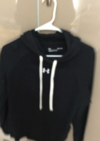 Siyah Kapüşonlu Kadın Sweatshirt - Görsel 2