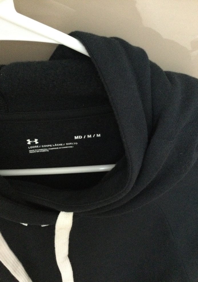 Siyah Kapüşonlu Kadın Sweatshirt - Görsel 4