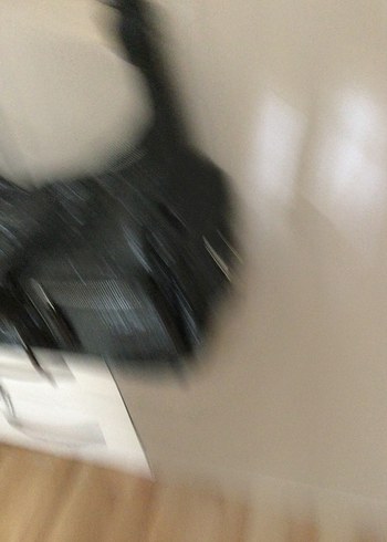 Koyu Deri Yılan Desenli Tokalı Kadın Çanta - Görsel 3