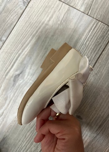 Klasik Beyaz Kız Çocuk Babet Ayakkabı - Görsel 10