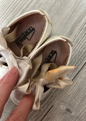 Klasik Beyaz Kız Çocuk Babet Ayakkabı - Görsel 8