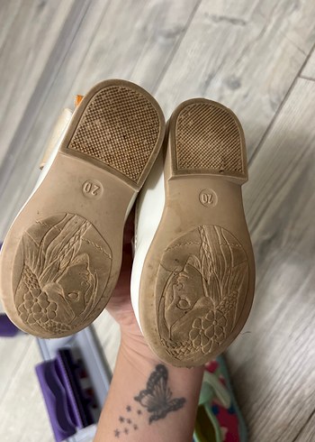 Klasik Beyaz Kız Çocuk Babet Ayakkabı - Görsel 6