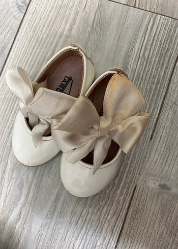 Klasik Beyaz Kız Çocuk Babet Ayakkabı - Görsel 5