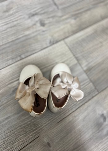 Klasik Beyaz Kız Çocuk Babet Ayakkabı - Görsel 4