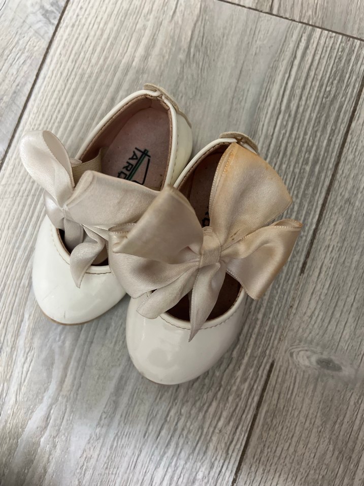 Klasik Beyaz Kız Çocuk Babet Ayakkabı - Görsel 5
