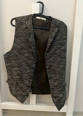 Düğmeli Gri erkek  Midi Yelek - Görsel 4