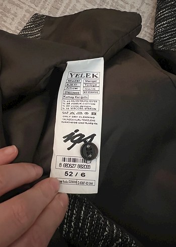 Düğmeli Gri erkek  Midi Yelek - Görsel 5