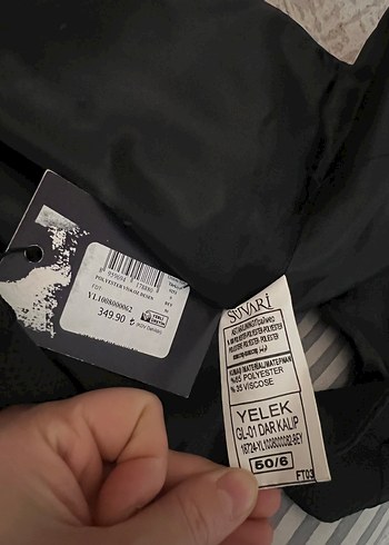 Erkek Siyah Kemerli Kolsuz Ceket - Görsel 4