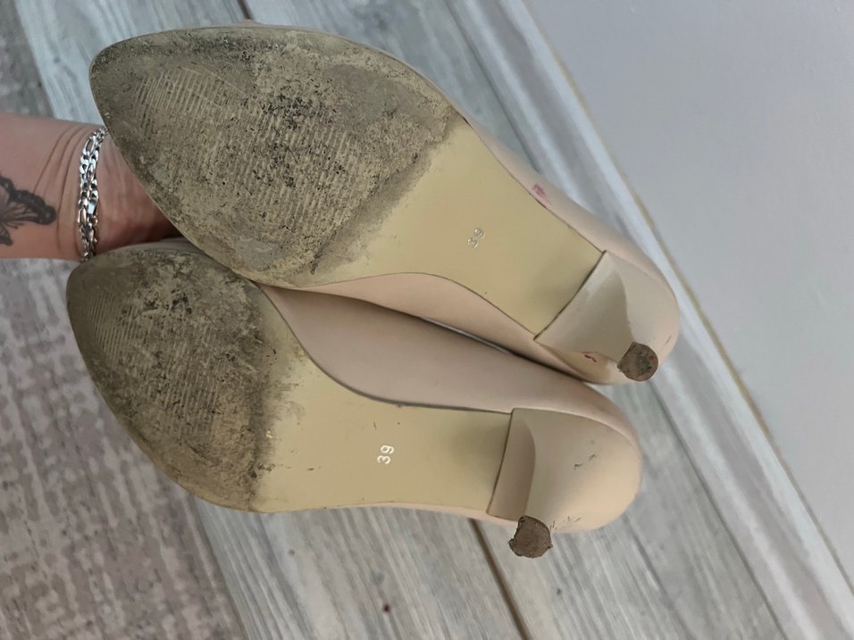 Bej Fiyonklu Stiletto Topuklu Kadın Ayakkabı - Görsel 4