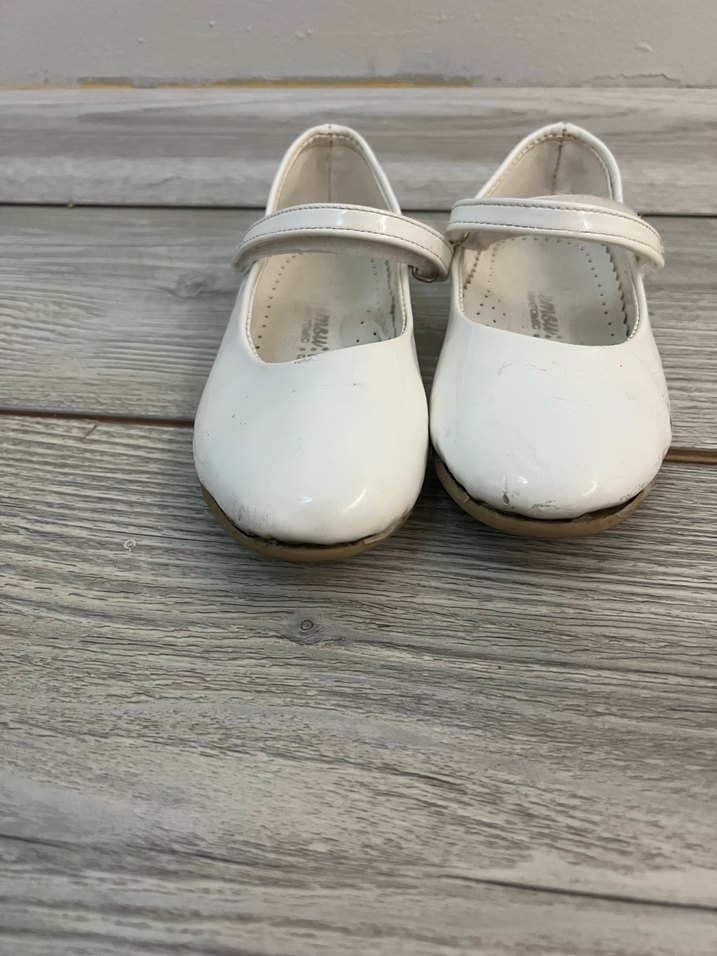 Kız Çocuk Beyaz Tokalı Babet Ayakkabı - Görsel 2