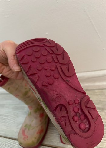 Kız Çocuk Pembe Bağcıklı Bohem Yağmur Çizmesi - Görsel 5