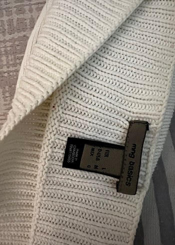 Beyaz Triko Uzun Kollu Kadın Kazak - Görsel 4