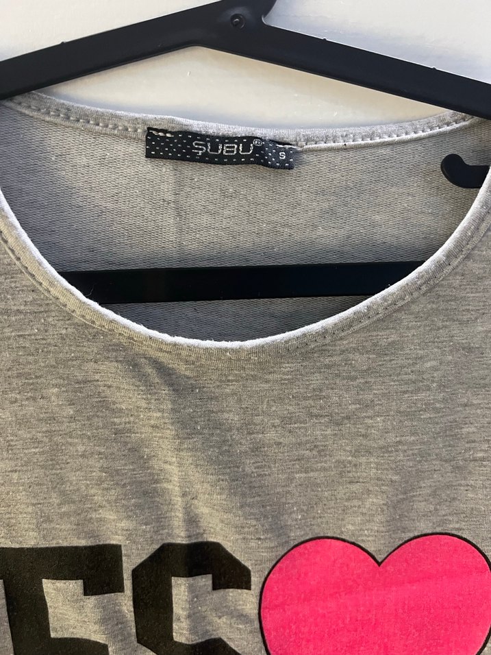 Gri Baskılı Uzun Kollu Pamuklu Tunik - Görsel 3