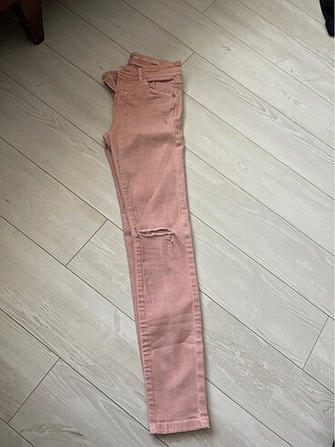 Kot pantolon açık pembe