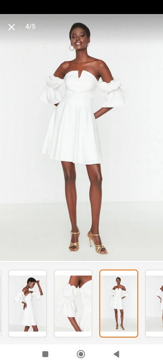 !!SATILDI!!
Beyaz Elbise Mini Gelinlik After Bride Mezuniye - Görsel 2