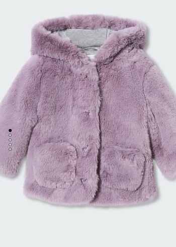 Mango kürk mont kız bebek - Görsel 2