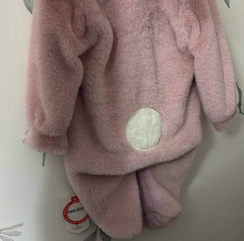 Pembe welsoft Peluş Bebek Kız Tulum 3-6 uyumlu - Görsel 3