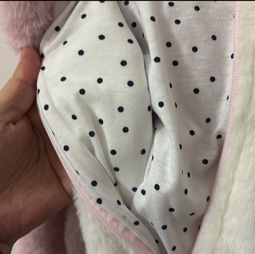 Pembe welsoft Peluş Bebek Kız Tulum 3-6 uyumlu - Görsel 4