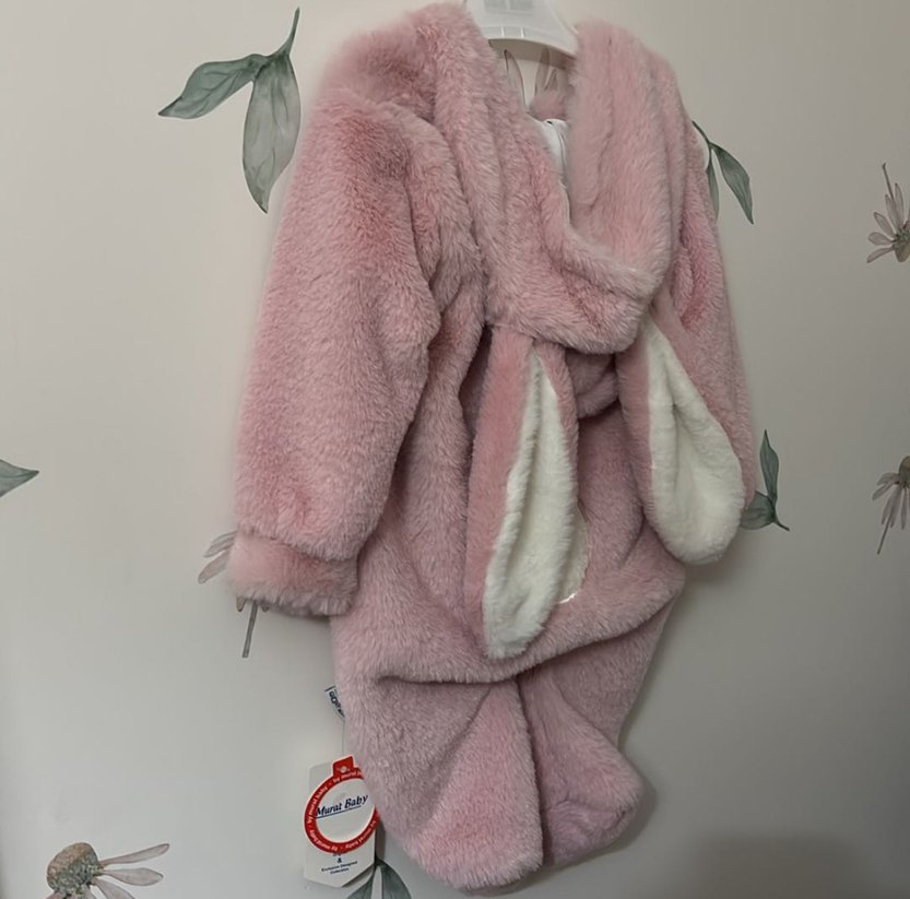 Pembe welsoft Peluş Bebek Kız Tulum 3-6 uyumlu - Görsel 2