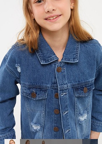 Kız çocuk jean ceket 6-7 yaş - Görsel 3