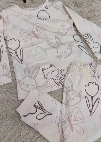 2li Uzun Kollu Baskılı Bebek Kız Takımı - Görsel 2