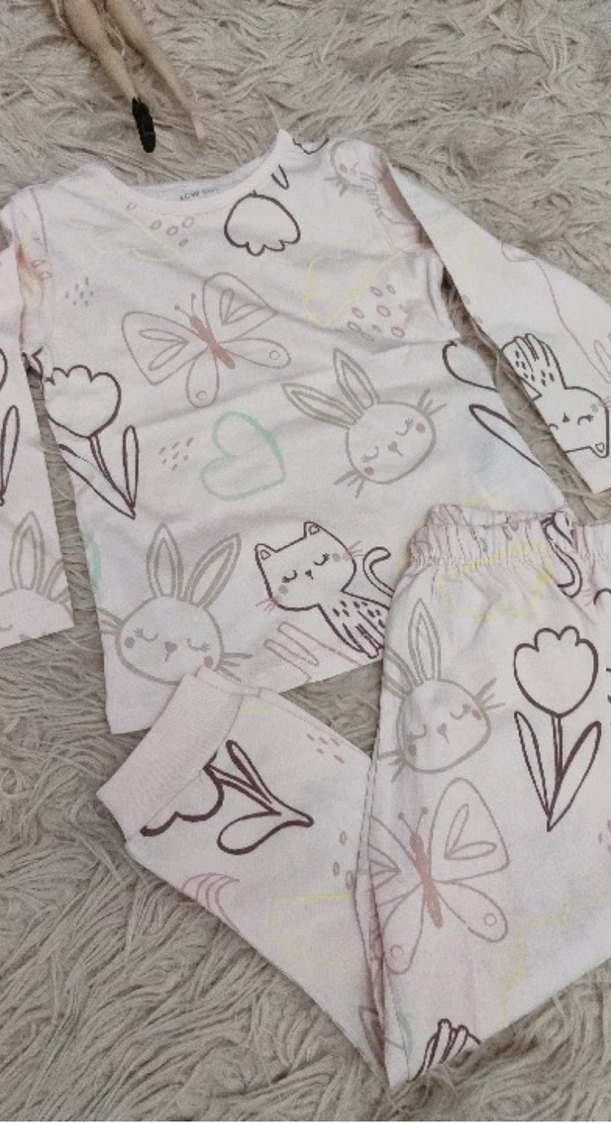 2li Uzun Kollu Baskılı Bebek Kız Takımı - Görsel 2