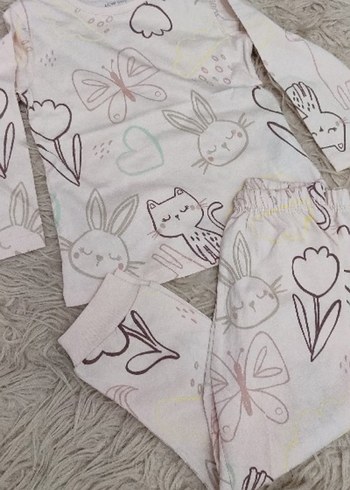 Bebek Kız Uzun Kollu Baskılı 2'li Takım - Görsel 2