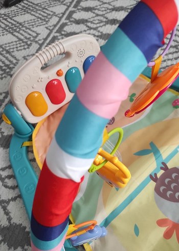  Babycim Baykuş Desenli Piyanolu Bebek Oyun Halısı