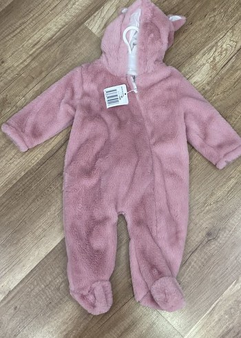 Welsoft peluş Kız bebek Tulum 9-12