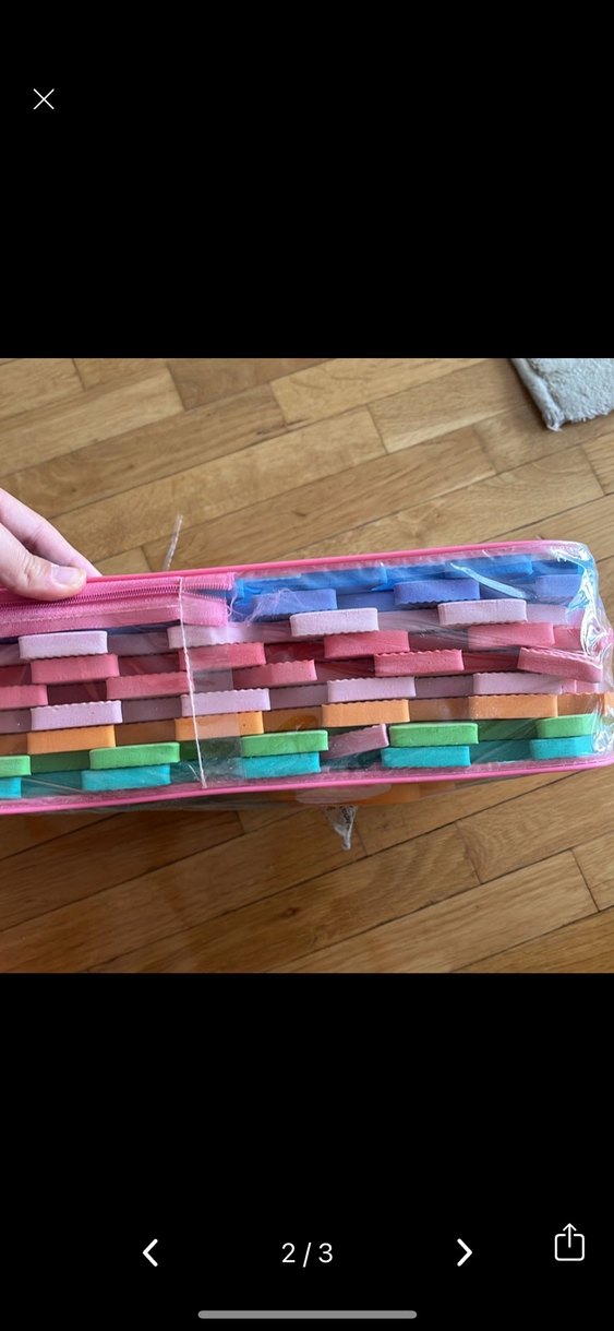 Renkli Plastik Bebek Oyun Matı kopuk seksek - Görsel 2