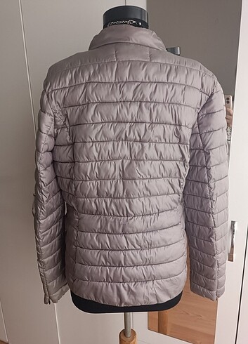 l Beden mor Renk Mango Şişme Mont