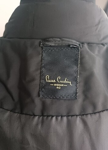 l Beden siyah Renk Pierre Cardin Şişme Kaban