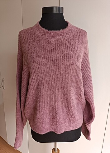 Pull&Bear Tüylü Oversize Kazak