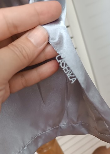 La Senza La Senza Gri Midi Kadın Saten Sabahlık
